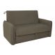 Sofá-Cama Casal com Baú 2 Lugares Zaia Suede Capuccino