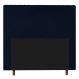Cabeceira Cama Box Solteiro Lisboa 90cm Veludo Azul Marinho - Desk Design
