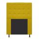 Cabeceira Estofada Dama 90 cm Solteiro Com Strass Suede Amarelo - Amarena Móveis