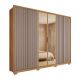 Image of Guarda-Roupa Casal com Vidro Reflecta 6 Portas 4 Gavetas Buriti e Fendi MO895CL09WKKMOB