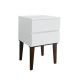 Mesa de Cabeceira Penteadeira Mesa Lateral de Apoio - Branco Laca