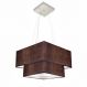 Pendente Duplo Quadrado Vivare Md-4157 Cúpula em Tecido 40x35cm Café - Bivolt