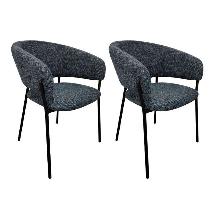 Conjunto com 2 Cadeiras Leone Jeans