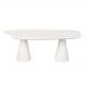 Mesa de Jantar 180x100 Cone Orgânica Nuvem cor Branca