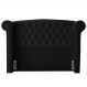Cabeceira Cama Box Casal Adelle 140cm Com Frame Veludo Preto - Desk Design