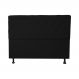 Cabeceira Casal King Juliana 190cm Para Cama Box Suede Preto - DS Estofados