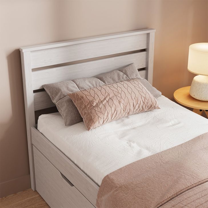 Cabeceira Solteiro Charme Beauty Branca