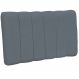 Cabeceira Cama Box Painel Solteiro 100 cm Dubai W01 Suede Cinza - Lyam Decor