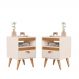 Kit Mesa Cabeceira 2 Unidades Erba Off White Ype
