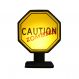 Luminária - Placa Caution Zombies