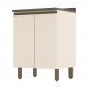 Balcão 2 Portas 60cm Connect Off White/Duna com Tampo - Móveis Henn