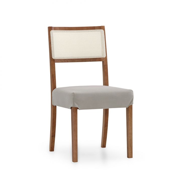 Cadeira Webber Poliéster Bege e Avelã