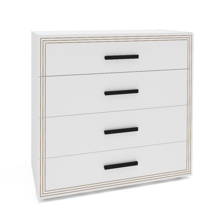 Cômoda Valência 4 Gavetas Branca