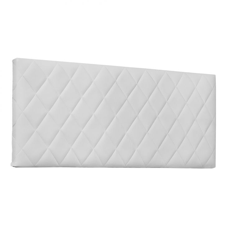 Painel para Cama Box King Esmeralda Poliuretano Branco