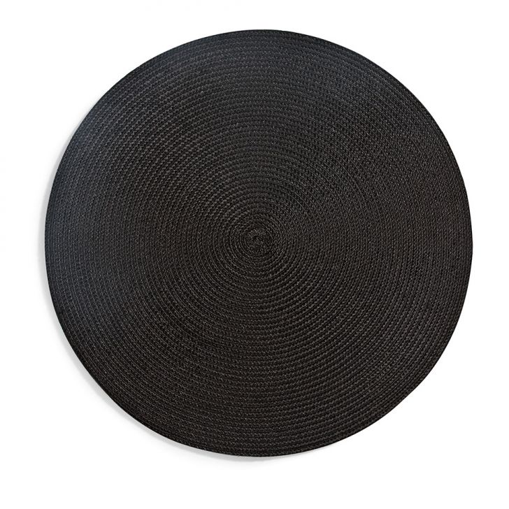 Jogo Americano Redondo Luna Preto