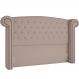 Cabeceira Cama Box King com Tachas 195 cm Sofia P05 Linho Bege - Lyam Decor