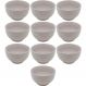 Jogo 10 Cumbucas de Cerâmica 680ml para Restaurantes Sopas Caldos Sobremesas Cronus Lyor