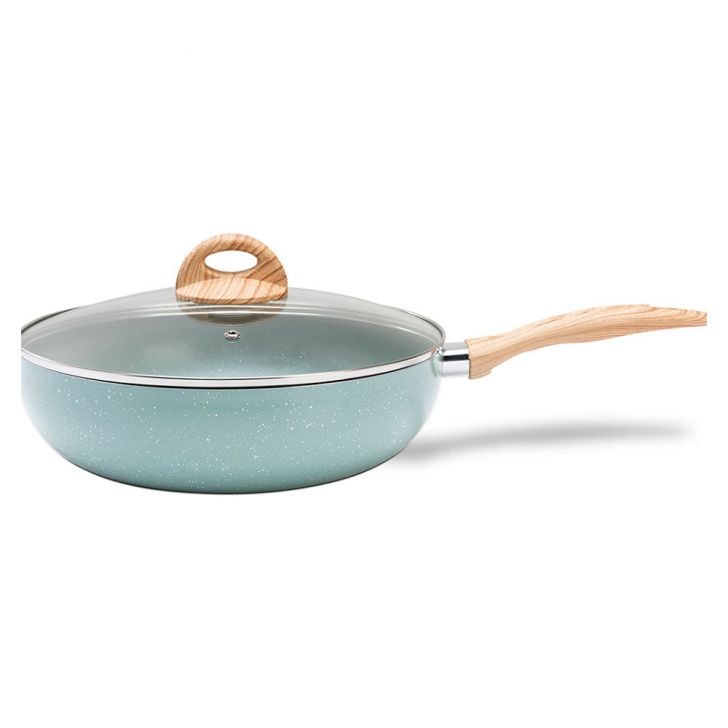 Panela Wok com Tampa Botanika Verde 28 cm