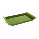 Bandejas Multiuso Transparente Cor Verde 34x21 Com Bordas