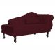 Recamier Larissa Lado Esquerdo 1,50 cm Veludo Bordô - Montanaris Decor