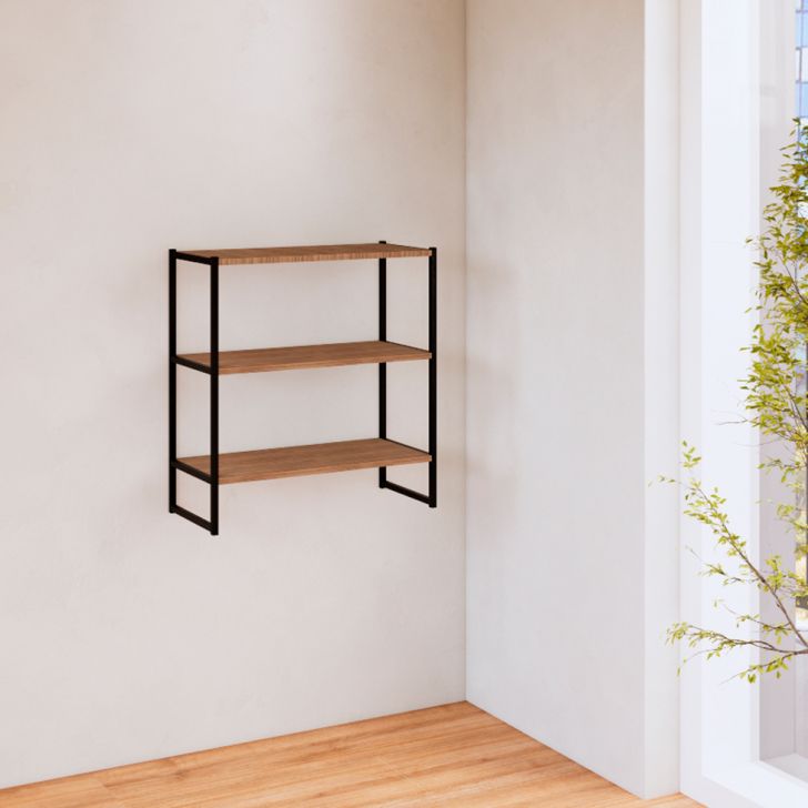 Prateleira Shelf Ameixa e Preta 66 cm