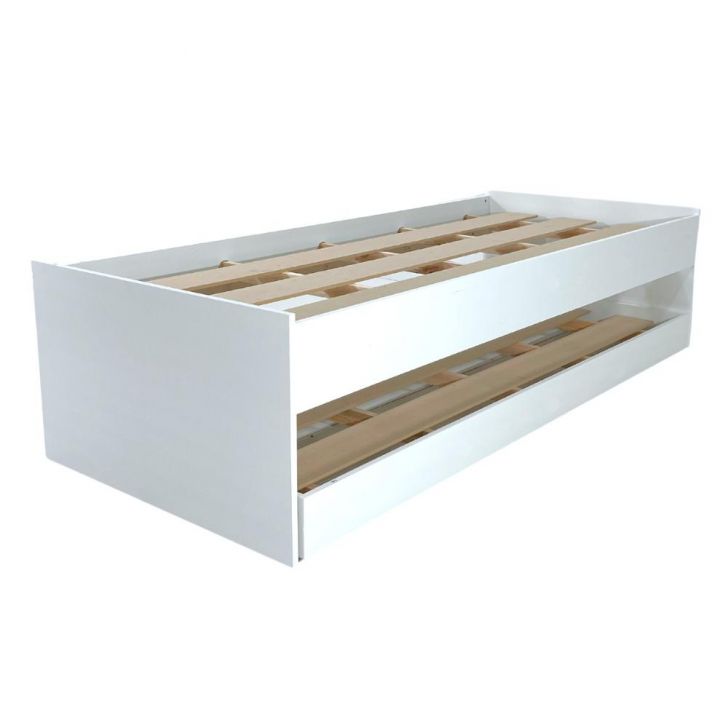 Cama Solteiro Bicama Ditália CM-20 cor:Branco