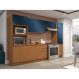 Image of Cozinha Compacta Valence 12 Portas 3 Gavetas Canela e Azul MO895CL09WZQMOB