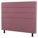 Cabeceira Cama Box Solteiro Malik 90cm Suede Rosé - Desk Design