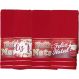 Kit 4 Toalha Lavabo Natalina Jacquard 30x45cm Vermelho