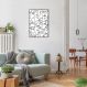 Quadro Mulheres Line Faces 100x70 Filete Marrom