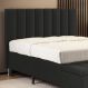 Cabeceira Nashira 140 para Cama de Casal N-022 Veludo Cinza Escuro Aradecor
