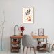 Quadro Vaso Boho Salmão 100x70 Caixa Marfim