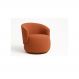 Poltrona Decorativa Sala Estar Orgânica Beatriz Boucle Terracota - Montanaris Decor