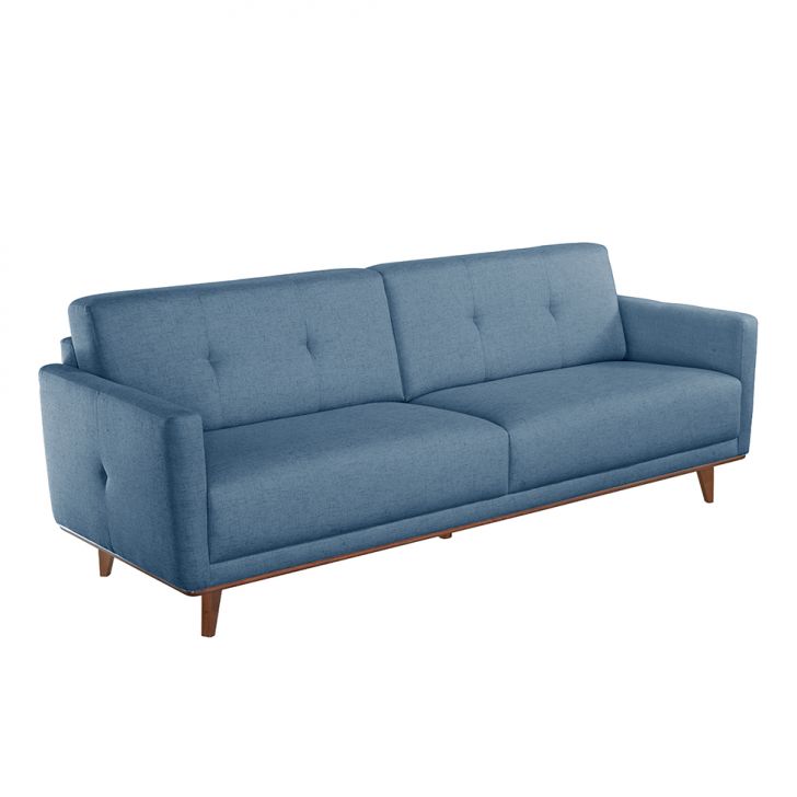 Sofá 3 Lugares Di Cavalcanti Azul 160 Cm