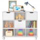 Nicho Organizador 3 Gavetas com Rodízios Branco - Qmovi