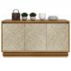 Balcao Buffet 03 Portas 160cm BB2611 Natural Palha Tecno Mobili