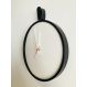 Relogio Short Strip Preto Alça Preta Mostrador Branco 40 cm