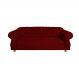 Sofá Chesterfield Capitone Elisabeth Suede Bordô 2,00