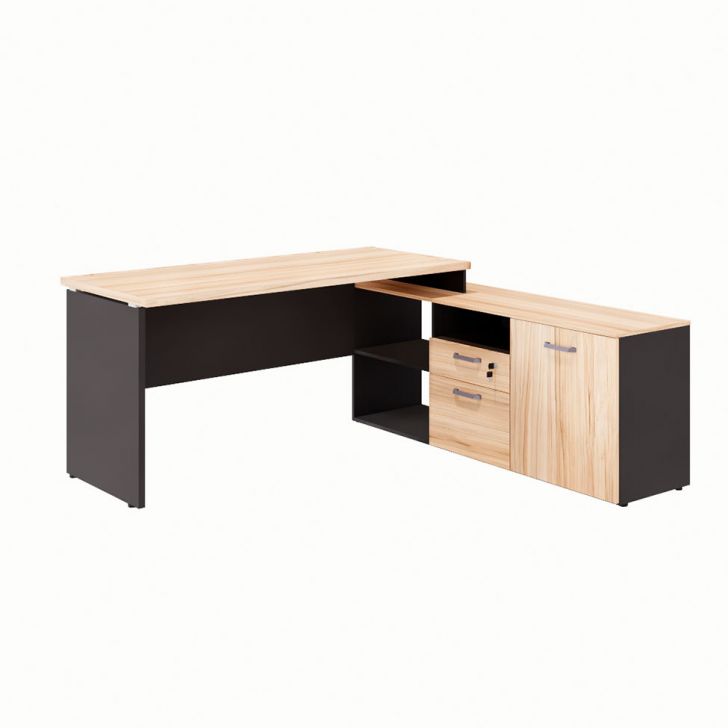 Mesa de Escritório Yaris 1 PT 2 GV Calvi e Preta