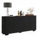 Aparador Buffet Multimóveis Veneza 4 Portas FG3557 Preto