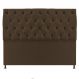 Cabeceira Sofia 195 cm King Size Suede Marrom - Amarena Móveis