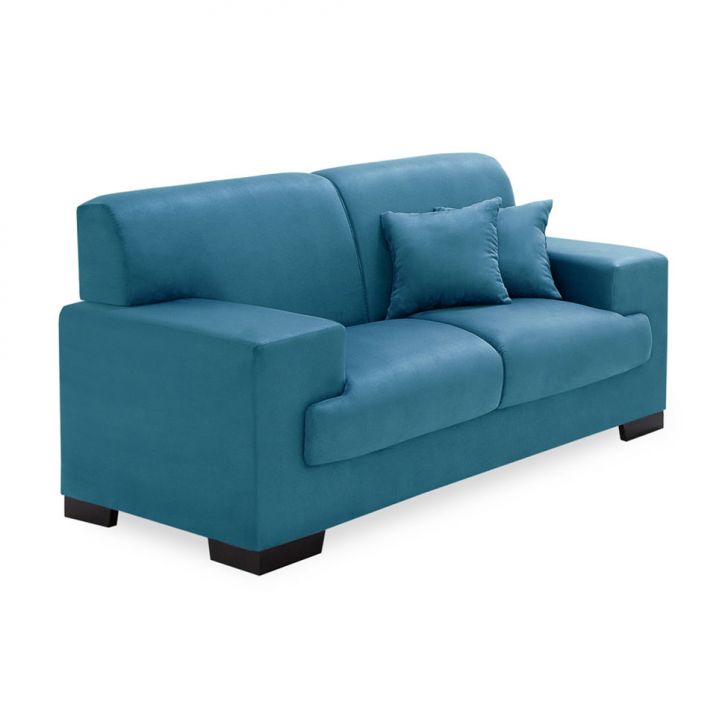 Sofá 2 Lugares Manuela Suede Azul