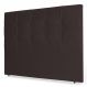 Cabeceira Estofada Cama Box Casal King Size Fiorella 195cm Corino Marrom Cacau - Desk Design
