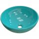 Cuba de Apoio Redonda C01 Para Banheiro R35W Azul Turquesa - Lyam Decor