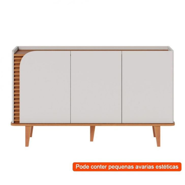 [OUTLET] Buffet Jurerê 3 PT Off White e Freijó