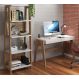 Conjunto Escrivaninha Com Estante 26108 Linha Trend Hanover Off White Artesano