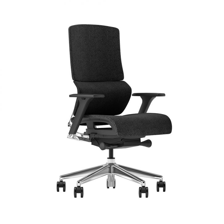 Cadeira de Escritório Presidente Giratória NR17 Clarence Preta