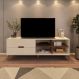 Rack Verona 2 GV Off White e Pinho 180 cm