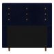 Cabeceira Cama Box Solteiro Roma 90cm Veludo Azul Marinho - Desk Design