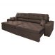 Sofá Malibu 2,30m Velusoft Marrom - Emobiliar